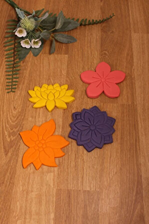 Bahar Çiçek Edelweiss Mandala Papatya Lotus 4'lü Set Kurabiye Kalıbı