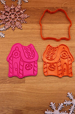 Yılbaşı Yeni Yıl Noel Kardan Adam Şeker Ev Çizme Geyik Kurabiye Kalıbı ve Hamur Şekillendirici