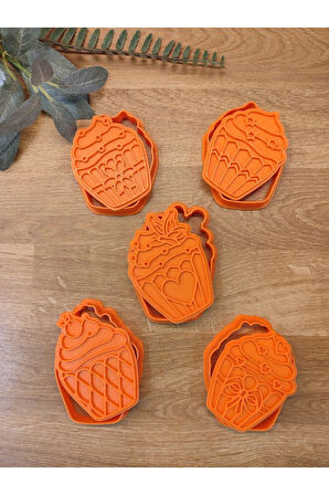 Sevimli Cupcake Kurabiye Kalıbı Seti