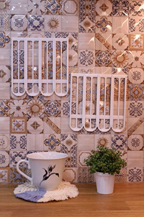 Nespresso Kapsül Kahve Uyumlu Yapıştırmalı Tutucu Düzenleyici Beyaz 40 Kapsül