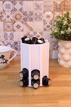 Nespresso Kapsül Kahve Uyumlu Tutucu Düzenleyici Organizer Stand Beyaz 40 Kapsül