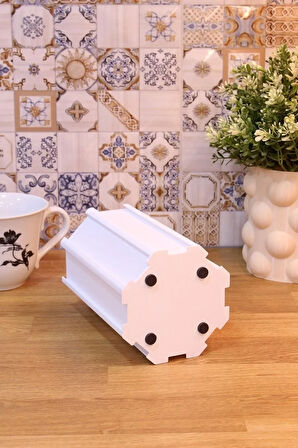 Nespresso Kapsül Kahve Uyumlu Tutucu Düzenleyici Organizer Stand Beyaz 40 Kapsül