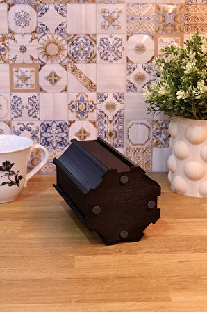 Nespresso Kapsül Kahve Uyumlu Tutucu Dekoratif Çok Amaçlı Stand Siyah