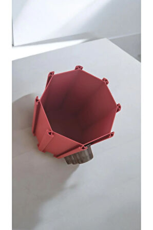 Tchibo Cafissimo Kapsül Kahve Uyumlu Tutucu Dekoratif Çok Amaçlı Stand Ruby Rengi