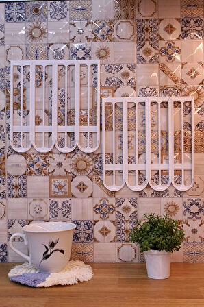 Tchibo Cafissimo Kapsül Kahve Uyumlu Yapıştırmalı Tutucu Düzenleyici Organizer Beyaz 40 Kapsül