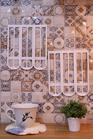 Nescafe Dolce Gusto Kapsül Kahve Uyumlu Yapıştırmalı Tutucu Düzenleyici Organizer Beyaz 24 Kapsül