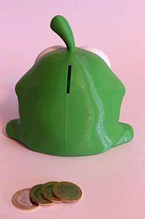 Şeker Seven Om Nom Kurbağa Kumbara Dekoratif Biblo