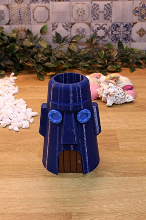 Bikini Köyü Ananas Ev Yengeç Restoran Kaya Evi Moai Dekoratif Aksesuar Seti