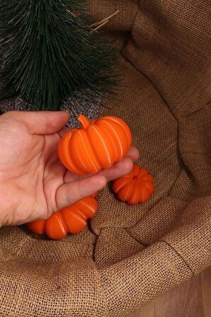 Sonbahar Dekoru 3'lü Bal Kabağı Seti Dekoratif Biblo