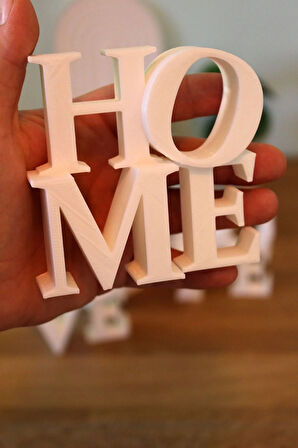 Home Love Hope Dekoratif Yazı Obje Beyaz