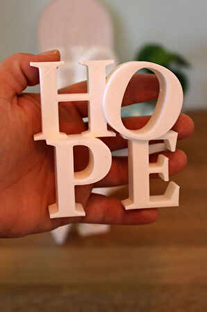 Home Love Hope Dekoratif Yazı Obje Beyaz