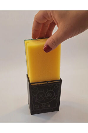 Ananas Evi Sabunluk 220 ml Ve Bulaşık Süngeri Tutacağı Süngerlik 2'li Set