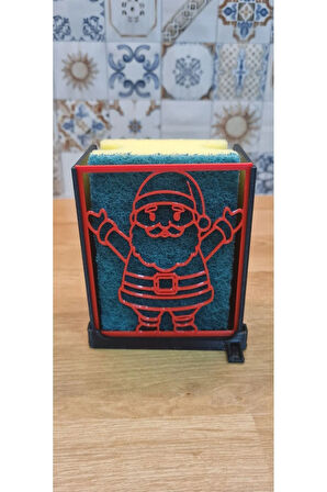 Noel Baba Santa Sünger Kutusu Süngerlik
