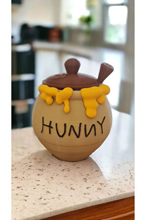 Hunny Bal Kavanozu Ve Bal Kaşığı Seti ( Yenilendi)