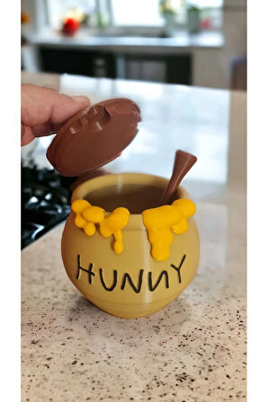 Hunny Bal Kavanozu Ve Bal Kaşığı Seti ( Yenilendi)