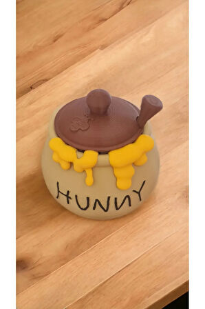 Hunny Bal Kavanozu Ve Bal Kaşığı Seti ( Yenilendi)