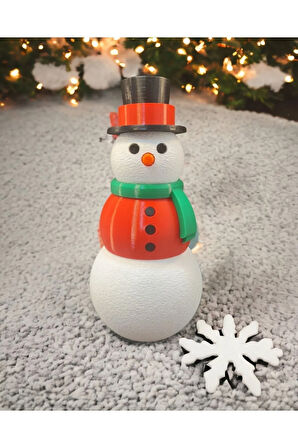 New Year Kardan Adam Yeni Yıl Yılbaşı Dekoru Dekoratif Obje Kırmızı