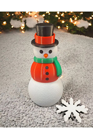 New Year Kardan Adam Yeni Yıl Yılbaşı Dekoru Dekoratif Obje Kırmızı