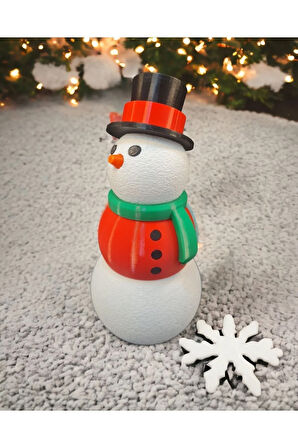 New Year Kardan Adam Yeni Yıl Yılbaşı Dekoru Dekoratif Obje Kırmızı