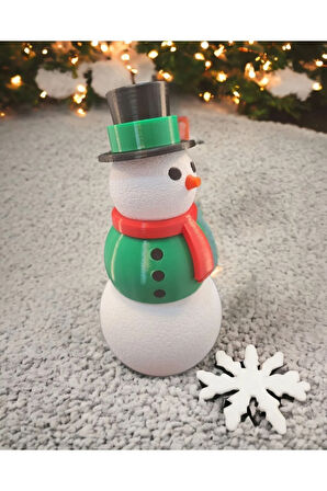 New Year Kardan Adam Yeni Yıl Yılbaşı Dekoru Dekoratif Obje Yeşil