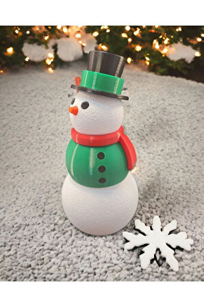 New Year Kardan Adam Yeni Yıl Yılbaşı Dekoru Dekoratif Obje Yeşil