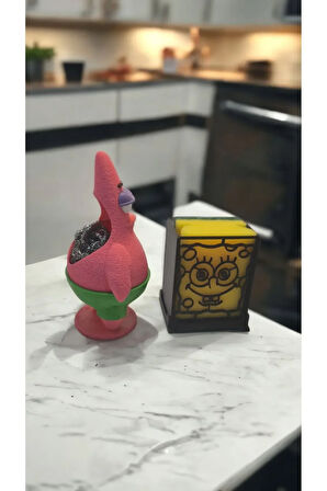 Ananas Evi Sabunluk Bulaşık Süngeri Tutacağı Ve Bulaşık Teli Tutucu