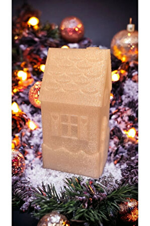 Led Mum Işıklı Yılbaşı Evi Dekoratif Biblo 7x7x14 cm