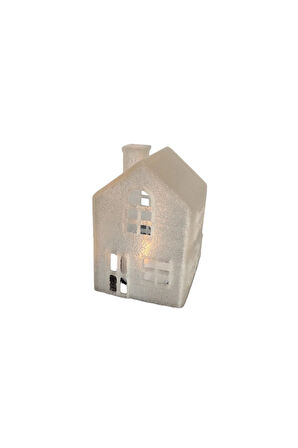 Alev Efektli Led Mum Işıklı Yılbaşı Mini Ev Dekoratif Biblo