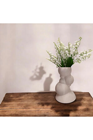 Balon Kulesi Özel Tasarım Dekoratif Vazo Biyoplastik Pastel Pembe