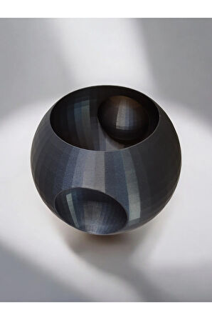 Göz Küre Topik İskandinav Tarz Özel Tasarım Dekoratif Vazo Biyoplastik Retro Mavi