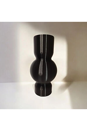 Nordic İskandinav Tarz Özel Tasarım Dekoratif Vazo Biyoplastik Siyah