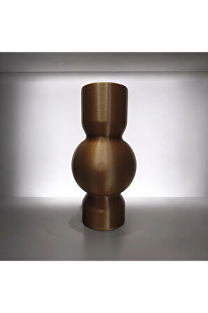 Nordic İskandinav Tarz Özel Tasarım Dekoratif Vazo Biyoplastik Retro Bronz