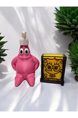 Bulaşık Süngeri Tutacağı Süngerlik Ve Sabunluk 2'li Mutfak Seti