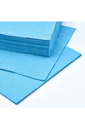 Büyük Mavi Renkli Kağıt Peçete 40x40 cm 25 Adet