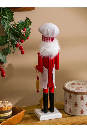 Yılbaşı Dekoru Fındıkkıran Kurabiye Adam Dekoratif Obje 38 cm