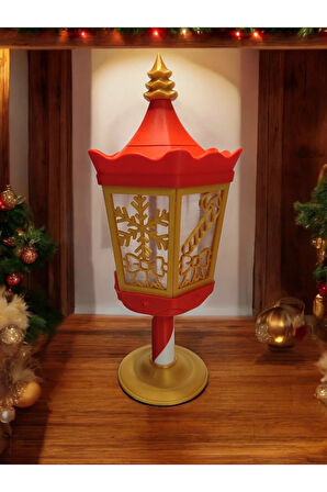 Yılbaşı Dekoru Baston Şekerli Fener Dekoratif Obje