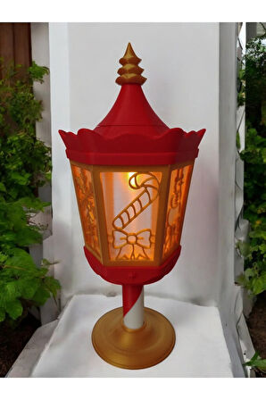 Yılbaşı Dekoru Baston Şekerli Fener Dekoratif Obje