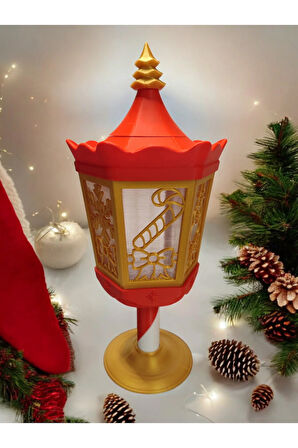 Yılbaşı Dekoru Baston Şekerli Fener Dekoratif Obje