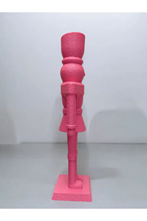 Yılbaşı Süsü Modern Fındıkkıran Nutcracker Dekoratif Obje Pembe
