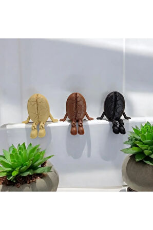 Kahve Çekirdeği 3'lü Dekoratif Obje Seti Biyoplastik