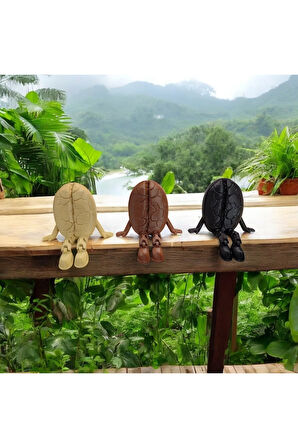 Kahve Çekirdeği 3'lü Dekoratif Obje Seti Biyoplastik