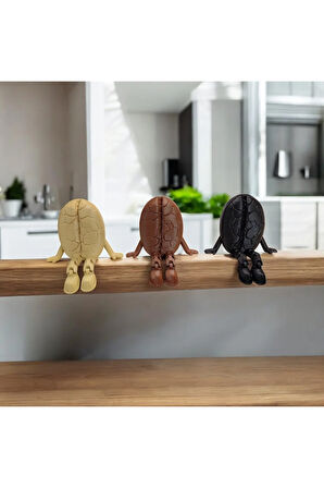 Kahve Çekirdeği 3'lü Dekoratif Obje Seti Biyoplastik