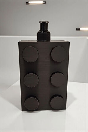 Modern Blok Tasarımlı Dekoratif Sabunluk Siyah