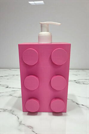 Modern Blok Tasarımlı Dekoratif Sabunluk Pembe