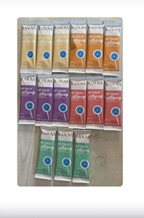 Ranova Karışık Lezzetli Kurutulmuş Lolipop 14 gr X 15 Adet Sk : 2026