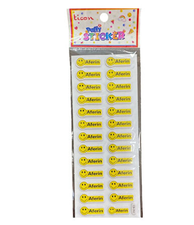 Ticon Süpersin Aferin Harika Sticker - 3 adet