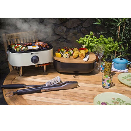 Aygaz OutdoorChef Portatif Sahara Krem Mini Barbekü