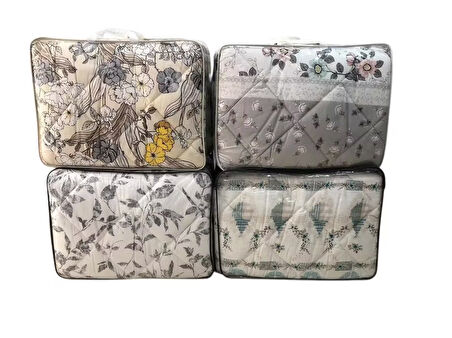 Royam Çift Kişilik Lüx Kalın Desenli Renkli Silikon Yorgan 195 x 215