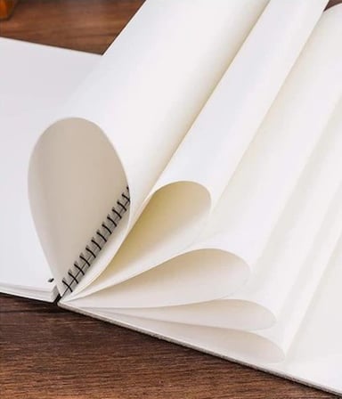 Resim Defteri Plastik Kapak 25 Yaprak 25x35 cm Orta Boy Telli Defter PP Kapak - 1 Adet