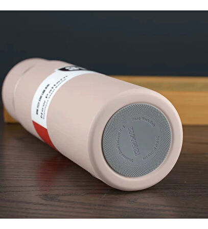 Paslanmaz Çelik Matara Termos Su Şişesi 500 ML Vakumlu Kapak - Siyah